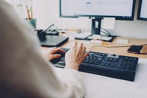 website displayed on computer